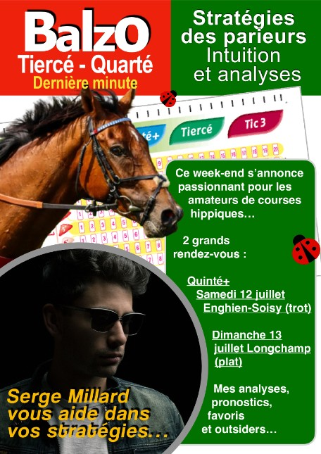 Tiercés quartés - week-end du 12 et 13 juillet 2025 altText