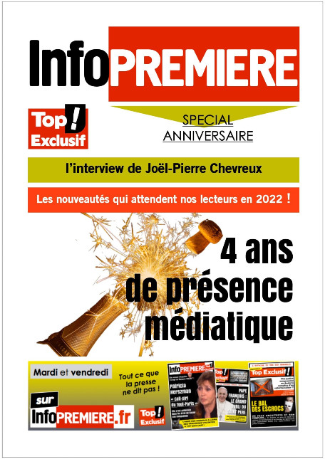 Infopremiere, votre magazine fête ses quatre ans médiatiques altText