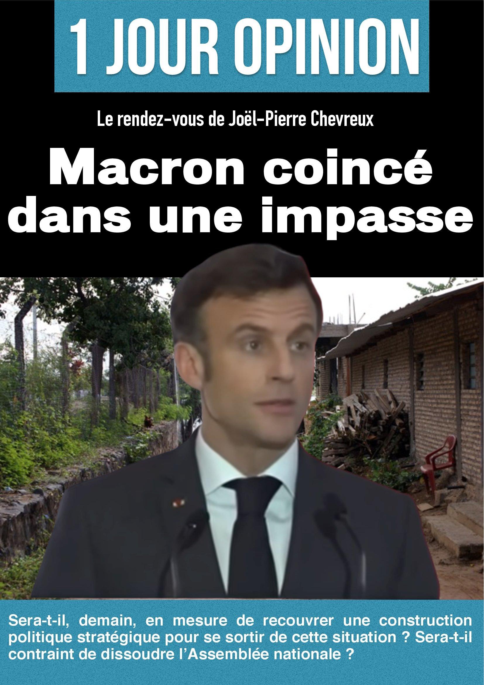 Emmanuel Macron coincé dans une impasse ! altText