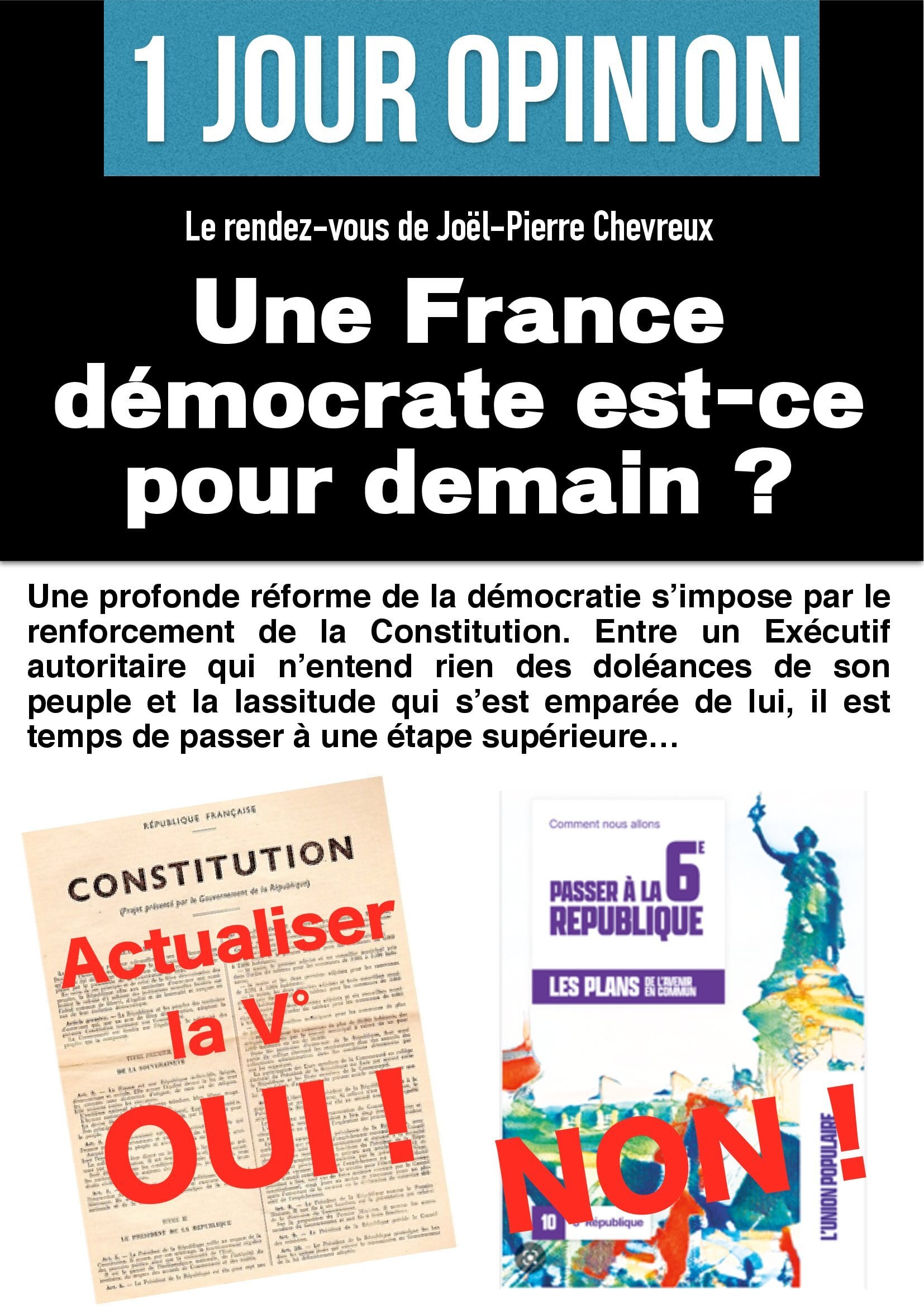 Une France démocrate est-ce pour demain ? altText