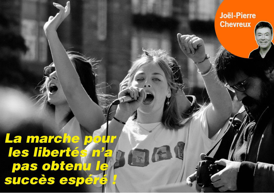 La marche pour les libertés n’a pas obtenu le succès espéré ! altText
