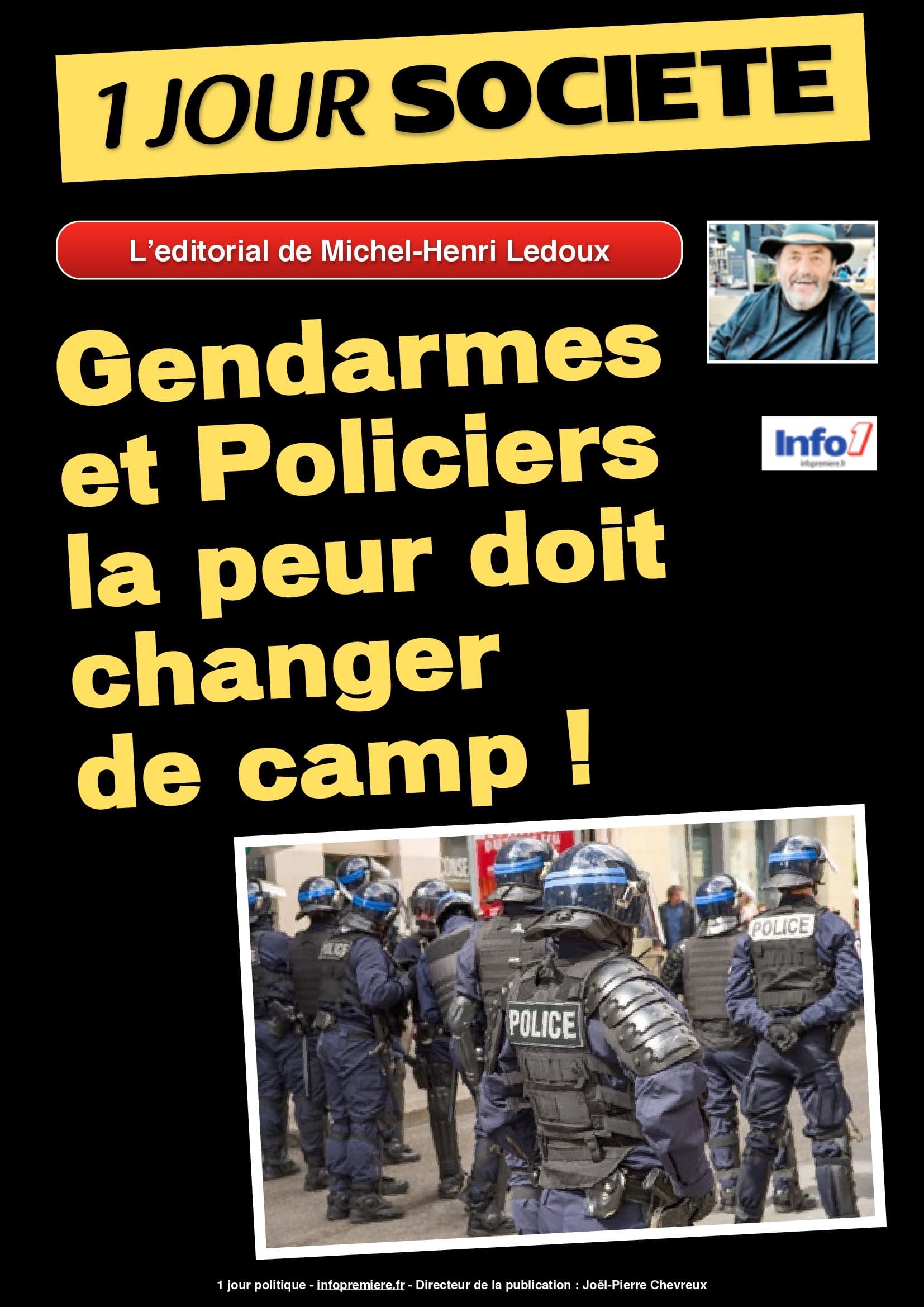 Gendarmes et policiers la peur doit changer de camp ! altText