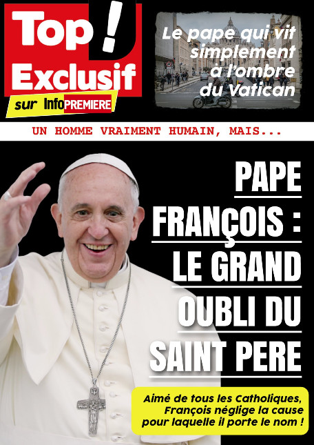 Pape François : le grand oubli du Très Saint Père ! altText