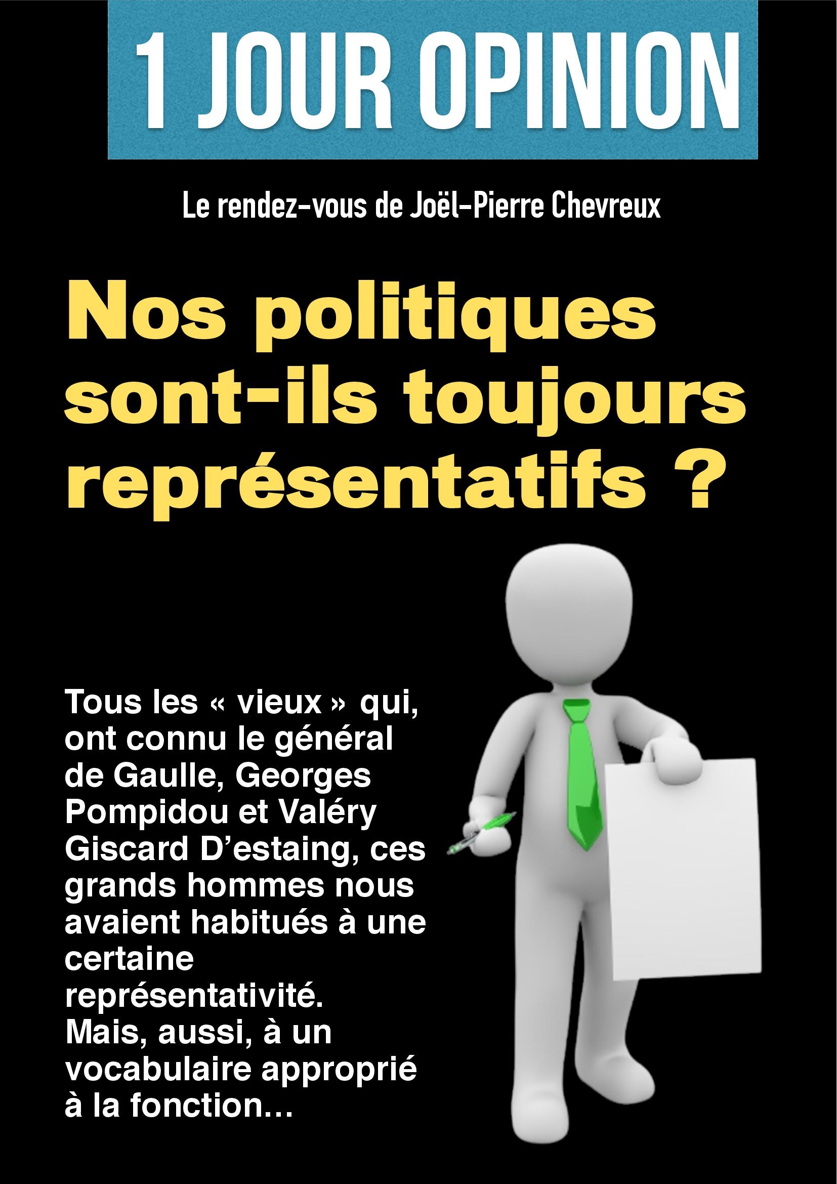 Nos politiques sont-ils toujours représentatifs ? altText