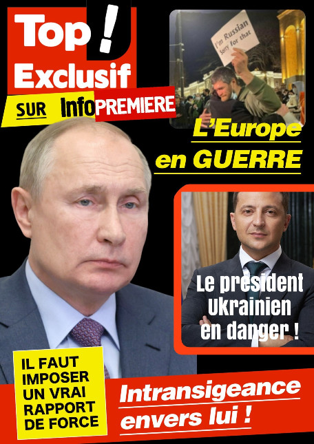 Ukraine : la folie criminelle de Vladimir Poutine va trop loin ! altText