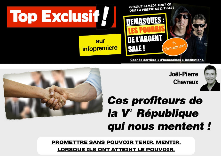 Les profiteurs de la V° République qui nous mentent altText