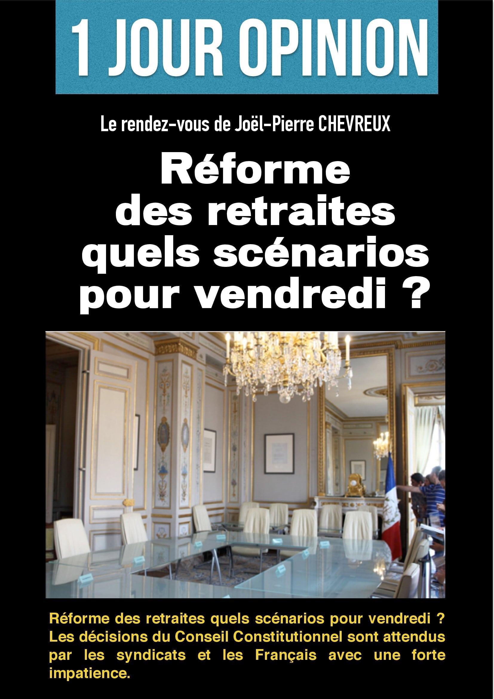 Réforme des retraites quels scénarios pour vendredi ? altText