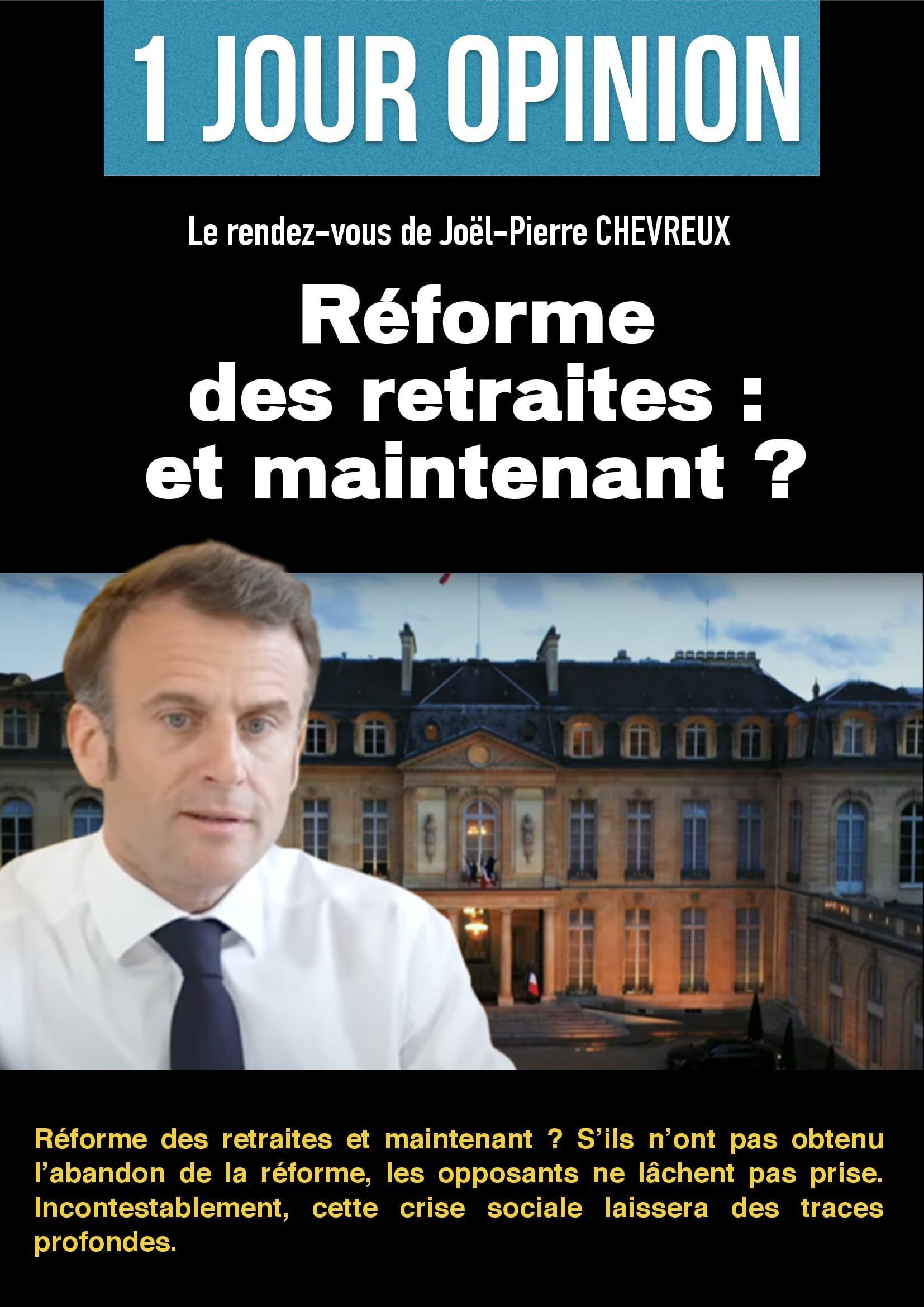 Réforme des retraites et maintenant ? altText