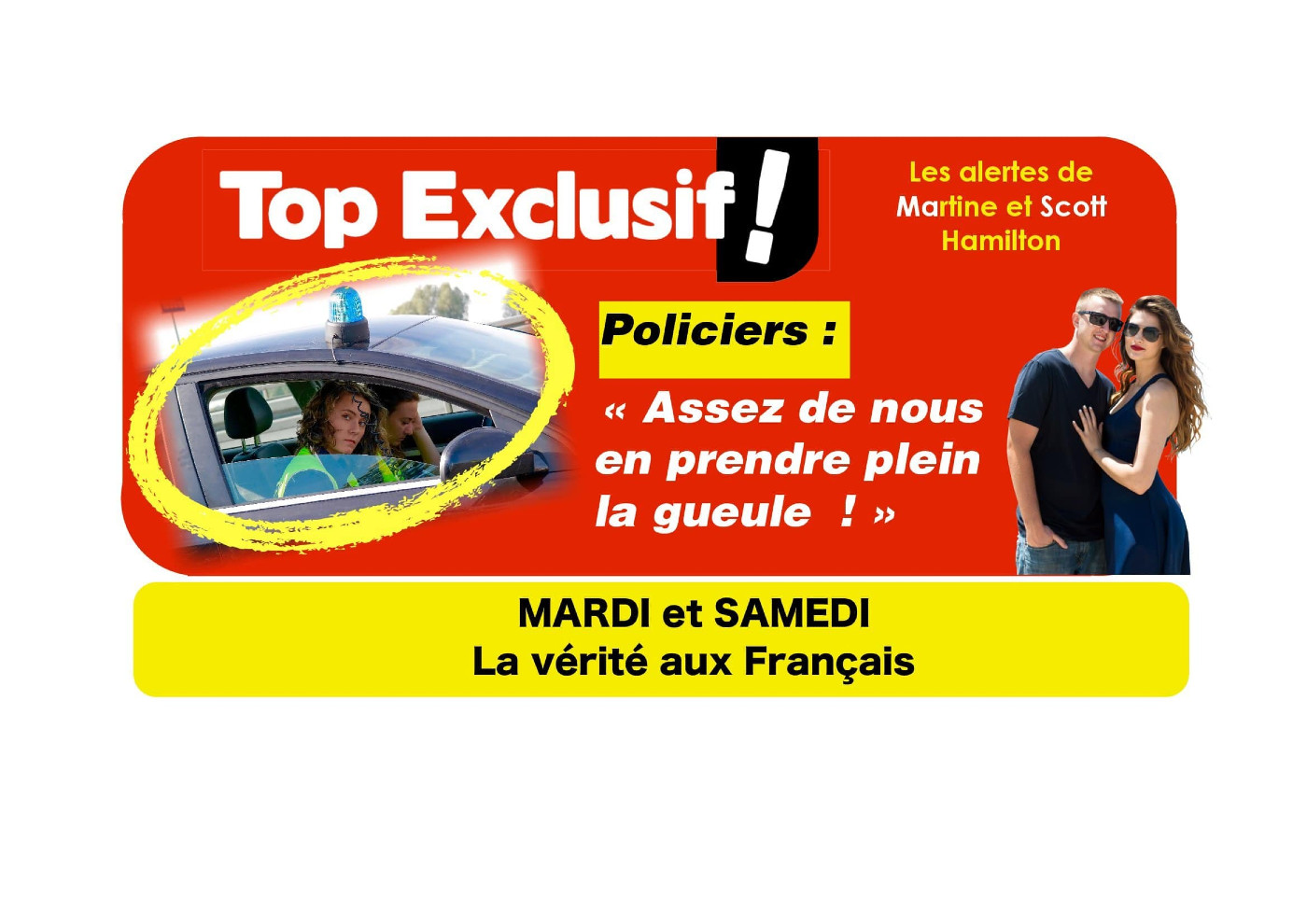 Policiers : « Assez de nous en prendre plein la gueule ! » altText